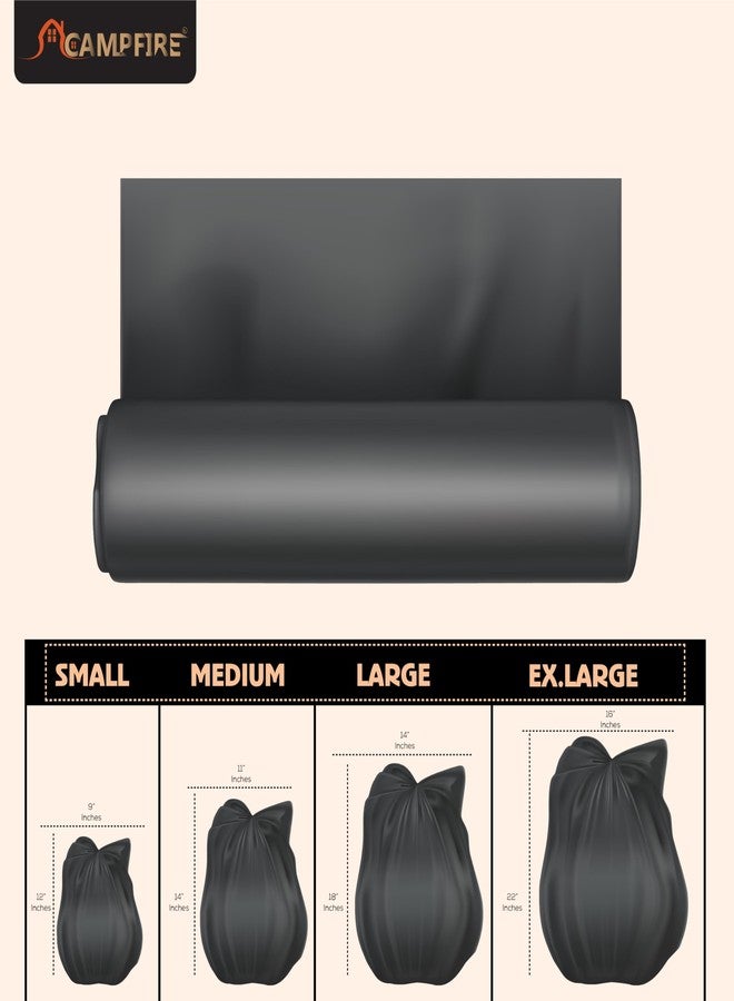 Campfire Compostable Eco-Friendly Garbage Bags-19x21 Inch Medium Size Sustainable Best Daily Waste Solution For Home,Office,shop,Hotels,Hostels,Restaurents,schools (25 * 3 Rolls) - Image 2